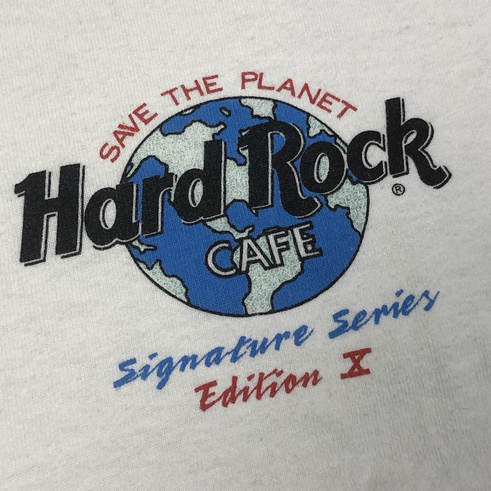 VTG 1994 Aerosmith Hard Rock Cafe Save The Planet Mens XL Single Stitch T-Shirt