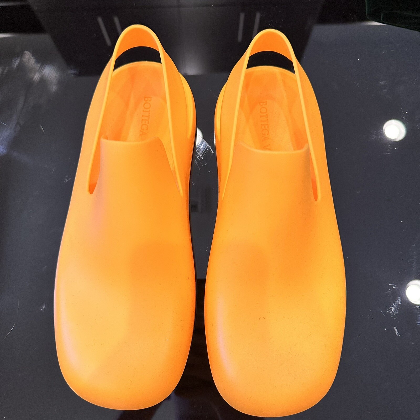 Bottega Veneta Puddle Sandals In Orange