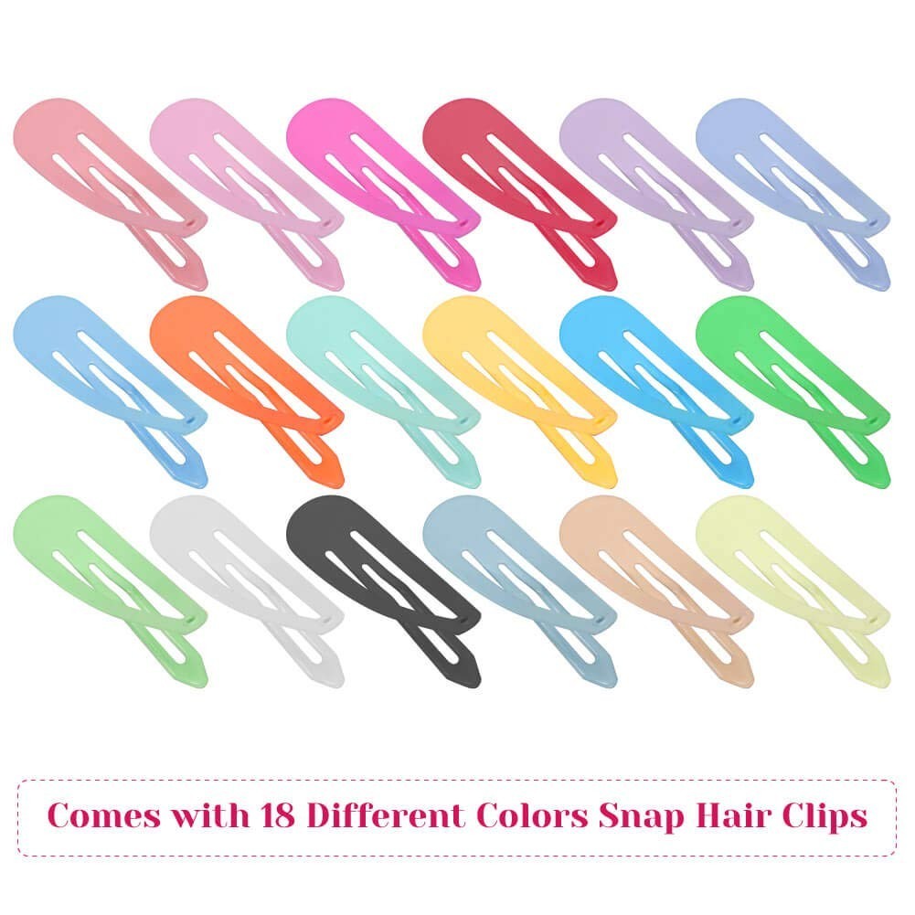 Charming 80-Piece Hair Clip Set – Assorted Colors, Ideal for Kids and Adults