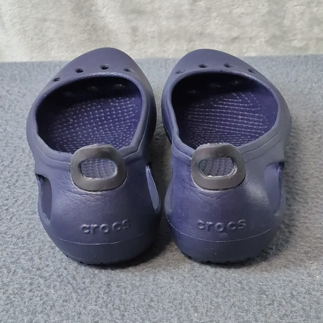 Crocs Shoes Womens 5 Navy Blue Kadee Ballet Flats Slip On Comfort Casual Beach