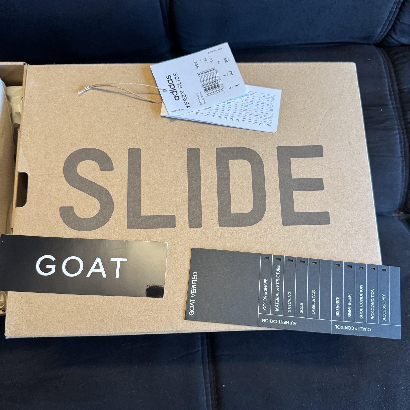 Adidas YEEZY Slide Bone Size 8 Sandal GOAT Verified