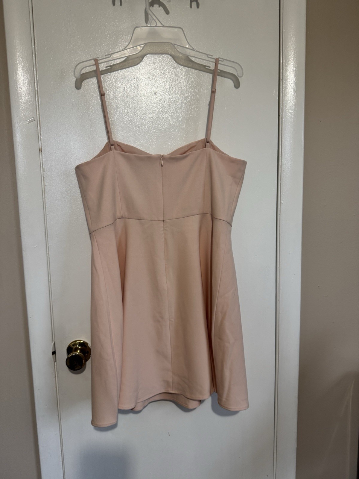 French Connection Blush Pink Fit & Dress Sweetheart Neck Sleeveless size12(A-34
