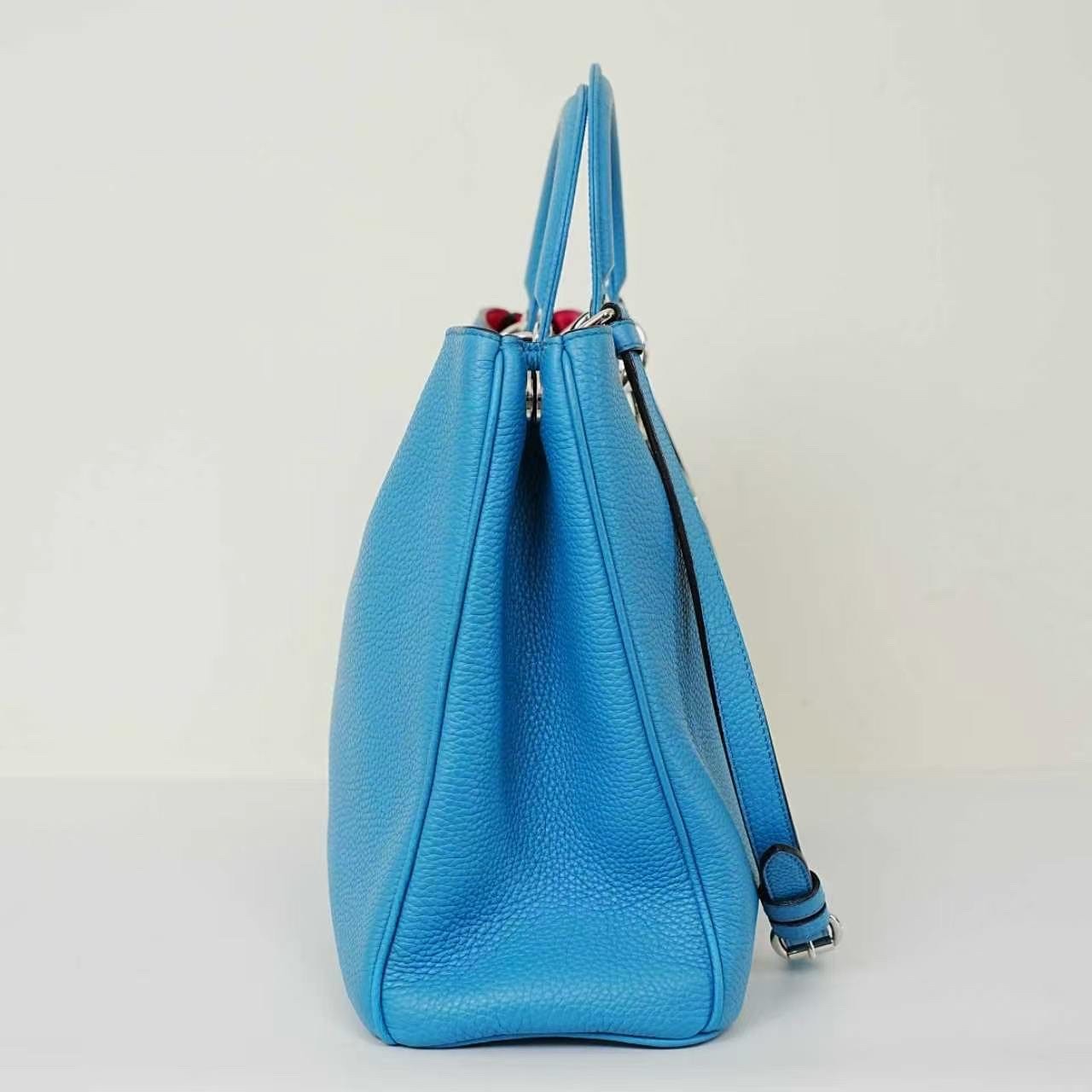Dior Pre-Owned Authentic Satchel Blue Silver Free Tracked Shipping