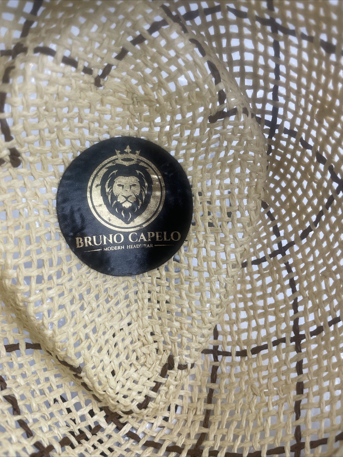 Bruno Capelo Enrico Collection Fedora. Brown/Tan. Size M. FREE SHIPPING