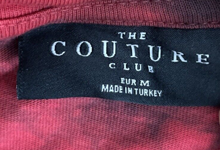 The Couture Club Tie Dye Short Sleeve Shirt Size Medium ATCCM709