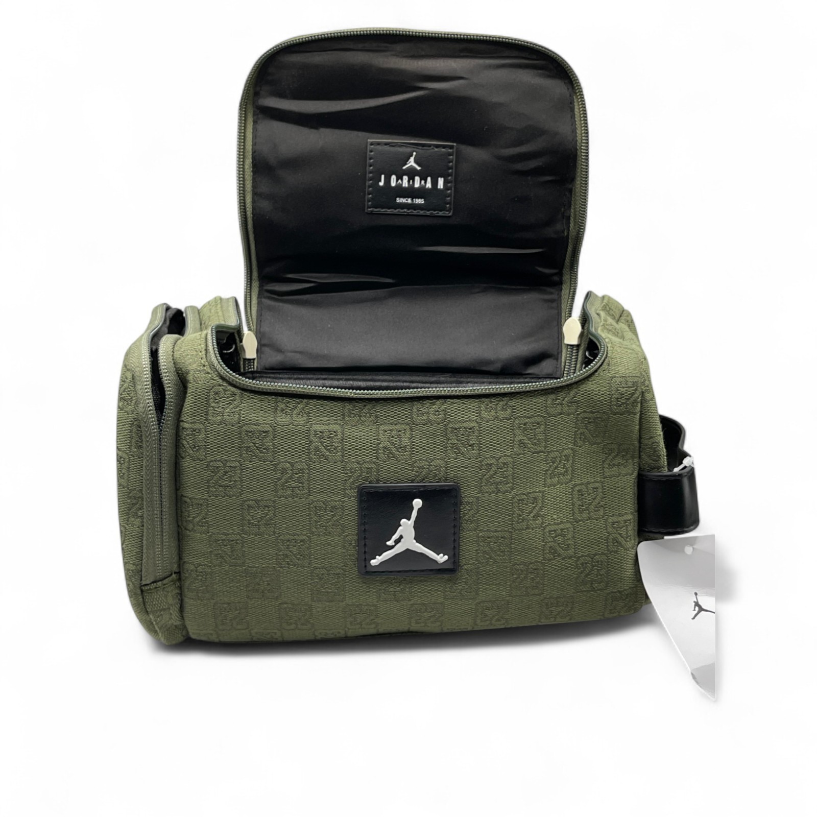 Air Jordan Monogram Logo Jacquard Dopp Kit 5.9L Luxury Travel Bag