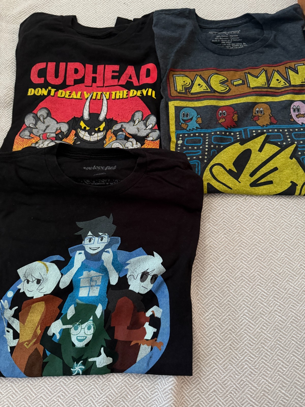 Clothes from Hot topic and etc.