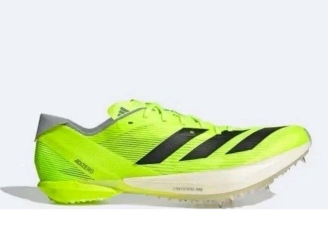 Adidas Men’s 12 Adizero Ambition Track & Field Spikes Lucid Lemon Volt IH5798