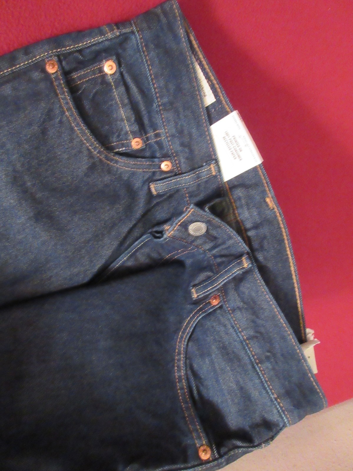 Levi’s Premium 501 Original Fit Circular Jeans Blue Size 29X30 NWT RT$108 3632