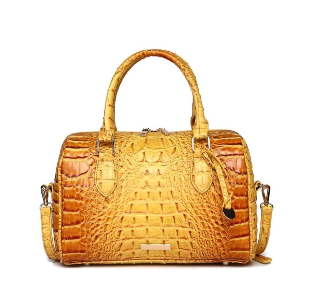 Luxury Crocodile Pattern handbag women classic Boston and Shoulder bag