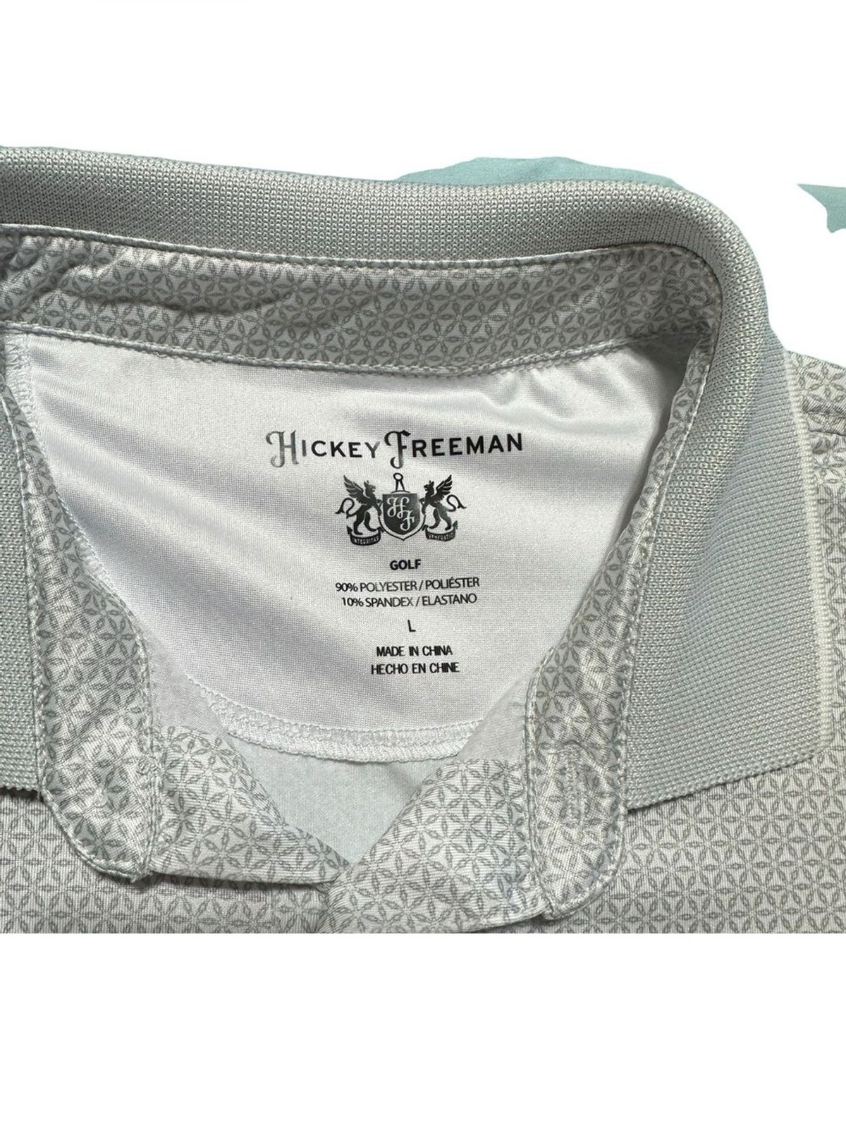 Hickey Freeman Light Silver Men’s Polo L