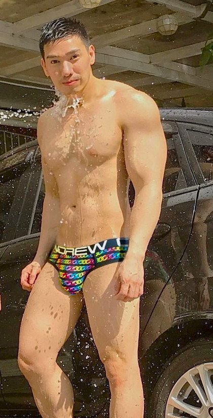 Andrew Christian Pride Chain Brief – 91863 – Multicolor: Small, Medium & Large