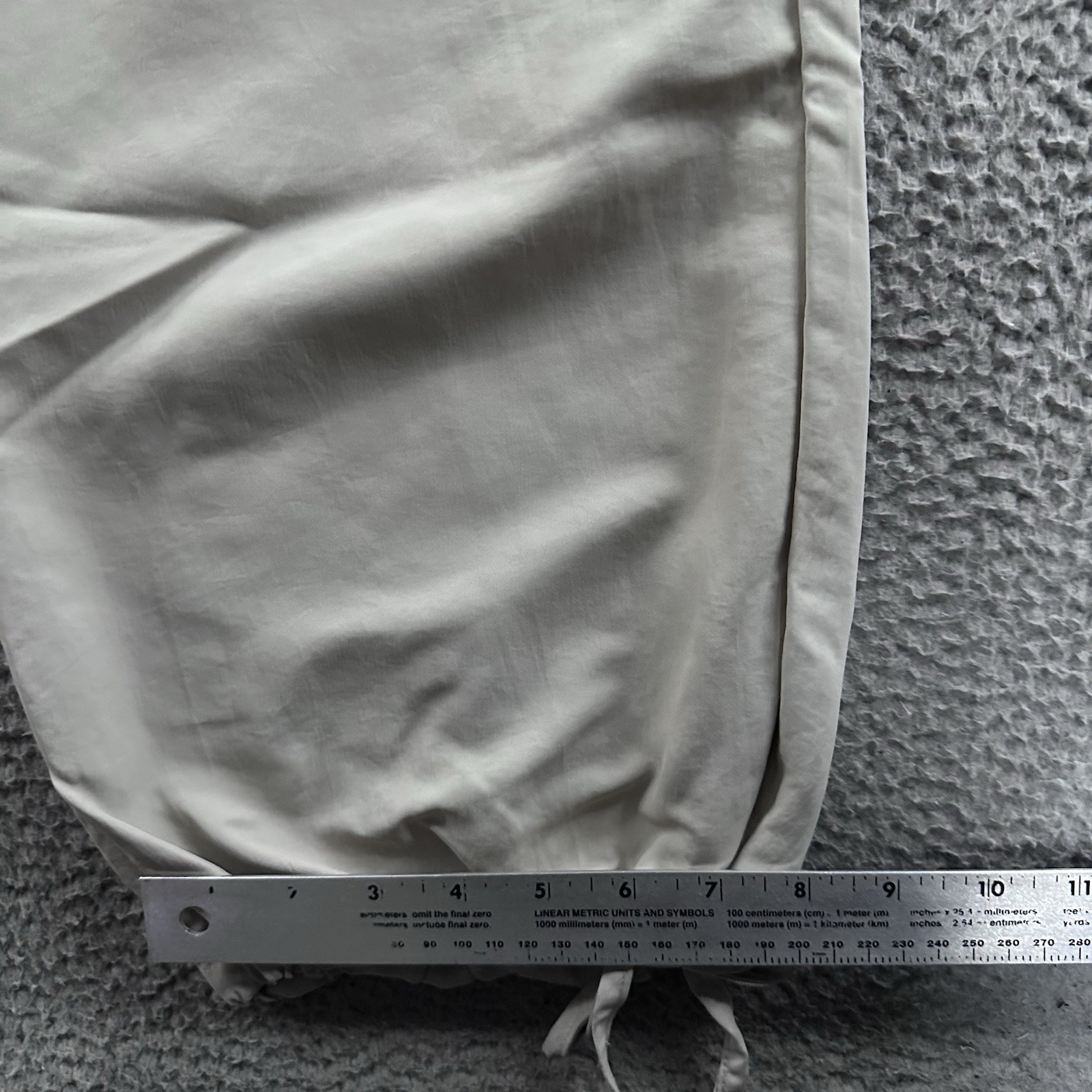 H&M Divided Womens Pants Beige Size 14 Parachute Pant Cargo 100% Polyamide
