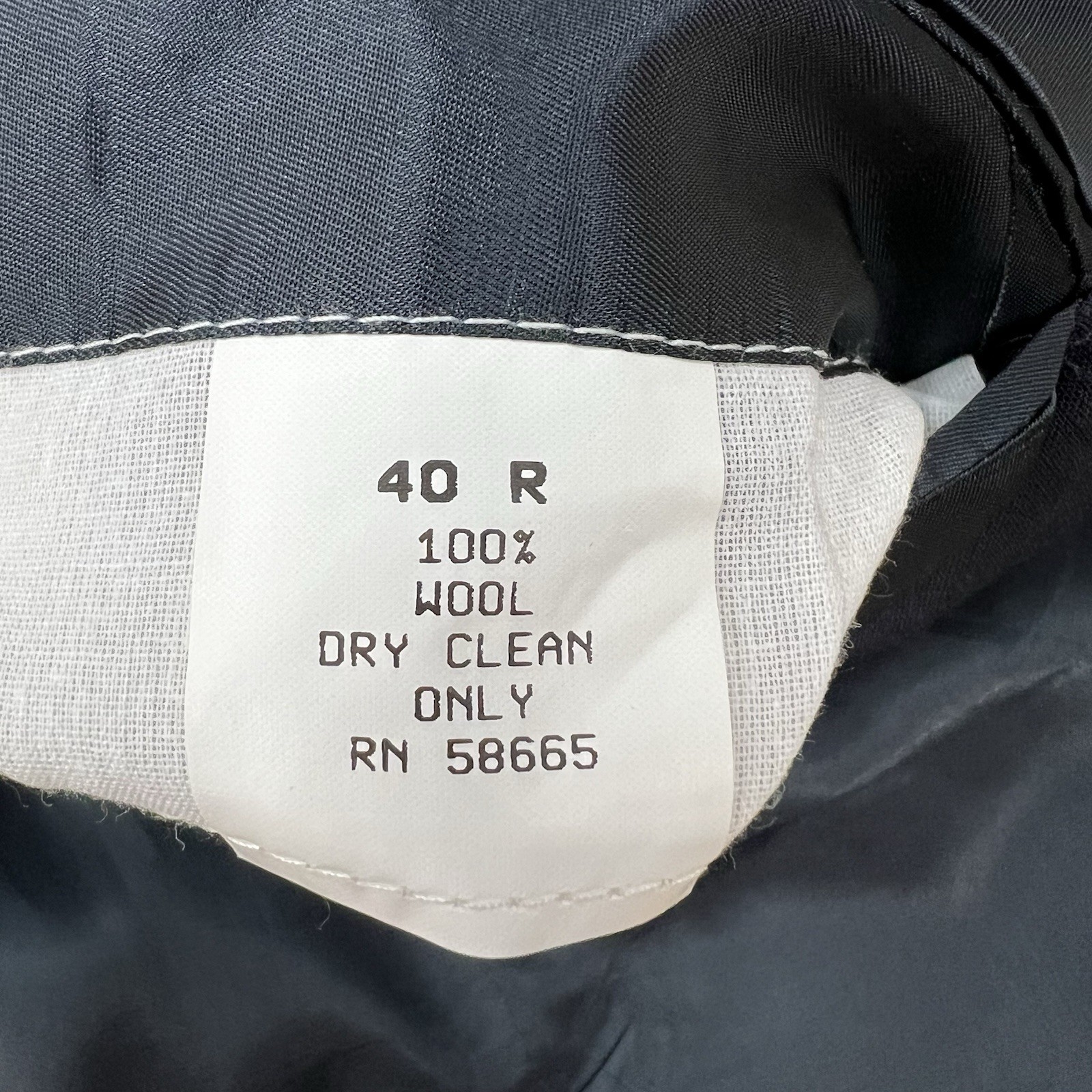 Vintage Nordstrom (*Altered) Blazer Golden Buttons Jacket Mens 40R Wool Navy