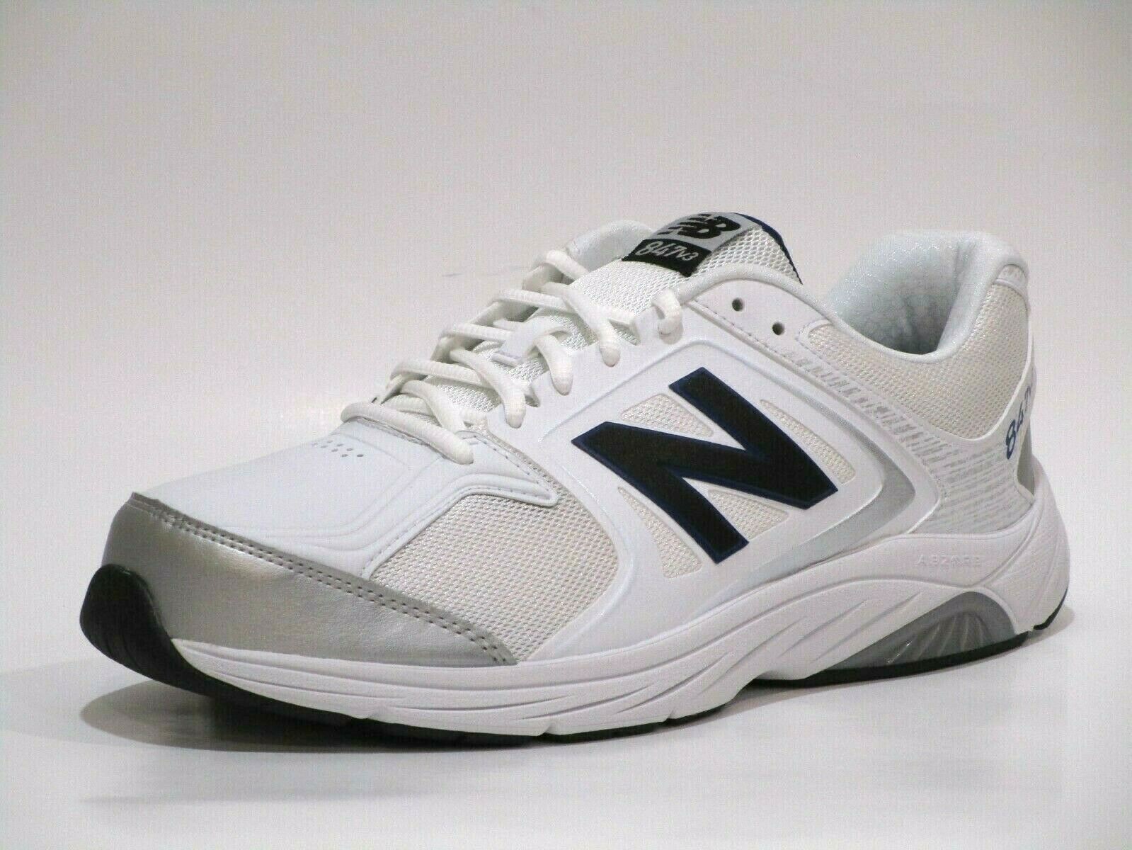 New Balance Men’s 847 V3 Walking Shoes, White/Grey (Made in USA)