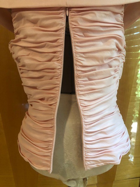 Tadashi Soft Pink Elegant Top Size 8 Wedding/Event Sleeveless with arm cover