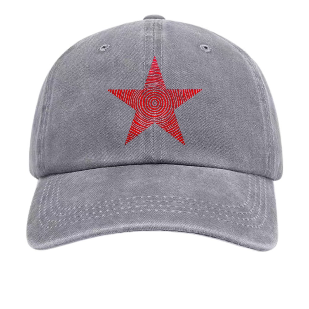 Vintage Five – Pointed Star Personalized Trendy Baseball Cap Casual Cap
