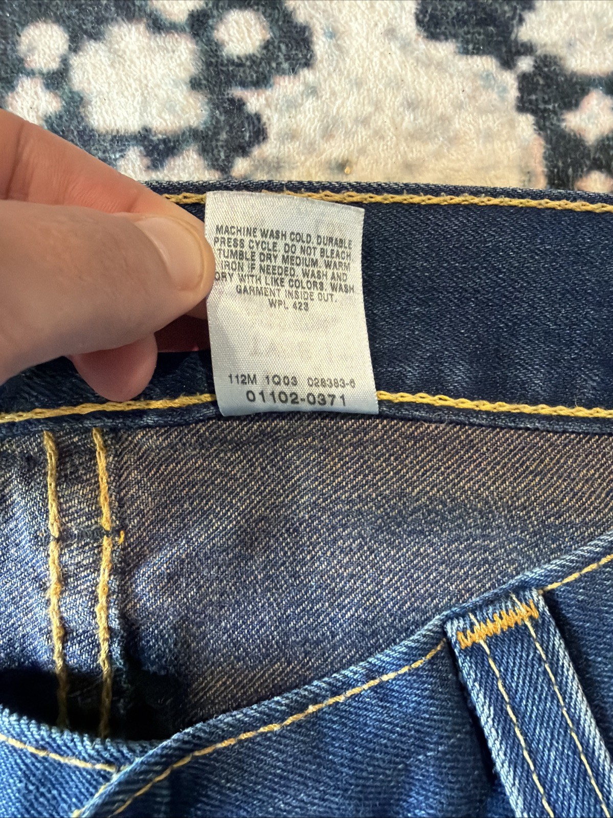 Vintage Y2K Levi’s Type 1 Men’s Real Loose Baggy Denim Jeans Skater size 36×32