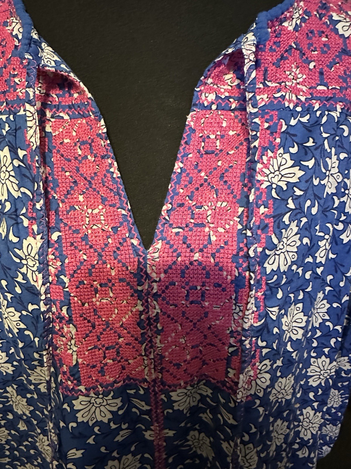 NWT J.Crew Belted Tunic Midi in Night Sky Block Print Floral Dress Beach Coastal