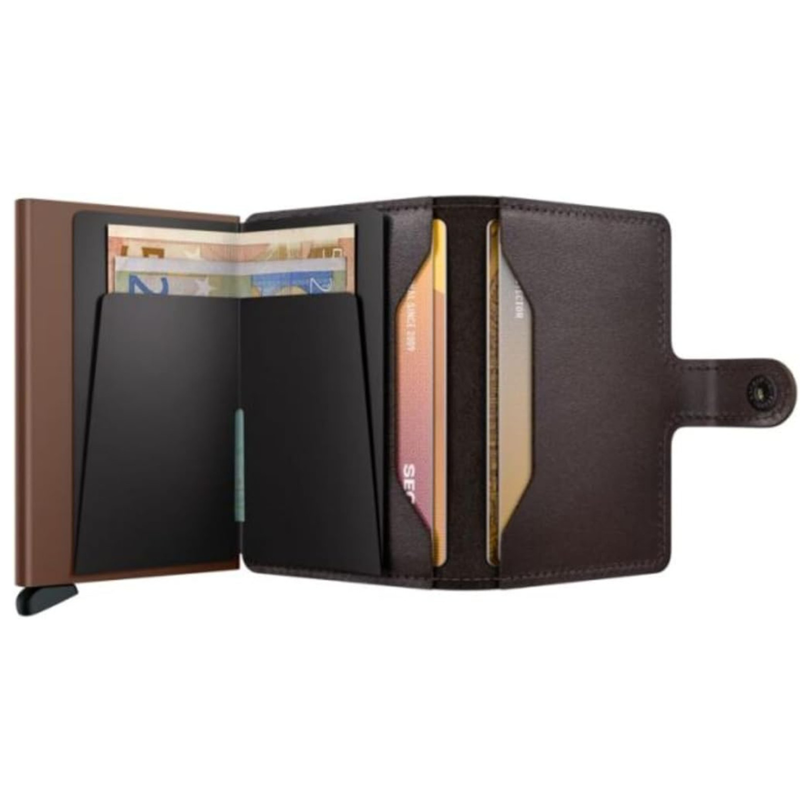Secrid Miniwallet Original Men’s Wallet, Original Chocolate, 6.5 x 10.2 x 2.1 cm