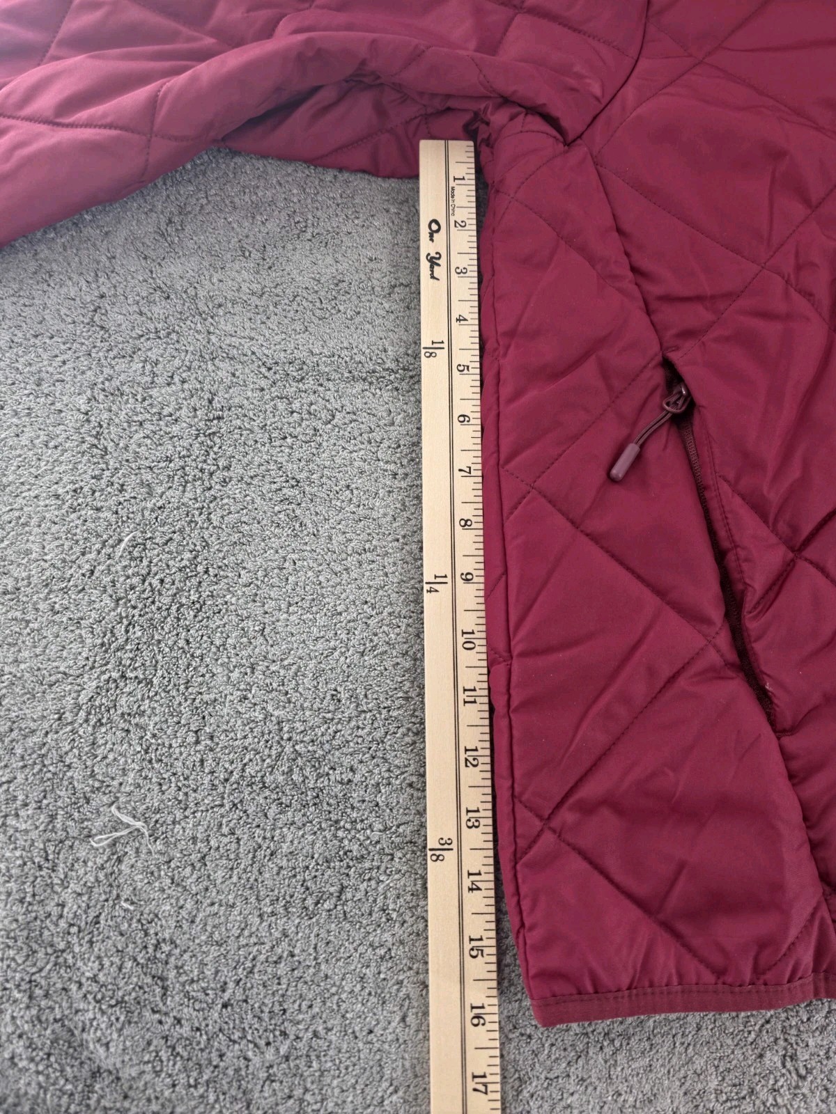 All in Motion Men’s Lightweight Packable Hooded Full Zip Jacket Burgundy XXL