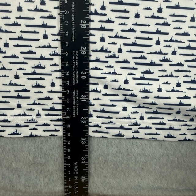 RHOBACK Polo Shirt Men’s XXXL Limited July 4th Edition Battleships and US Flag