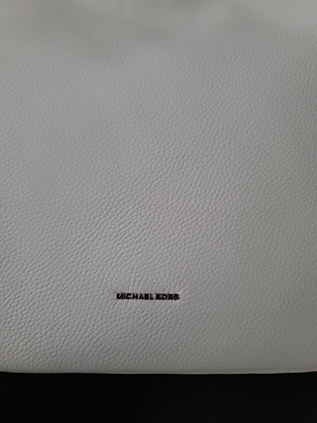 Michael Kors Nolita Pebbled Leather Hobo Shoulder Bag Large In Optic White