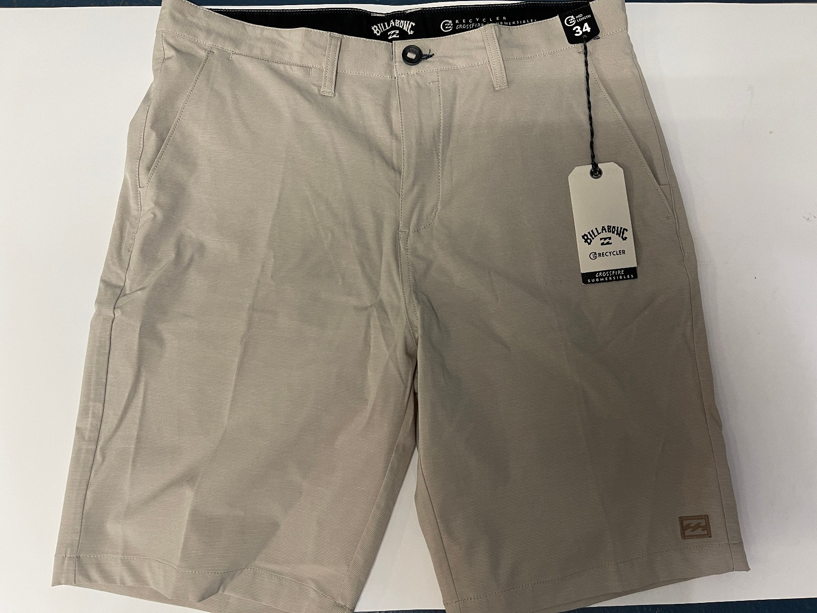 BILLABONG Mens $60 Crossfire Submersible Swim Shorts Trunk BCS, Btn Waist/Zipper