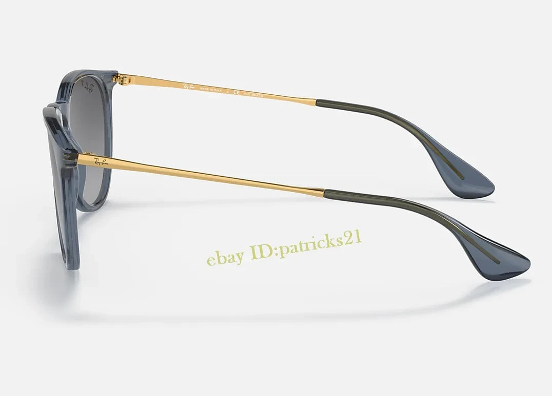 *New* RB4171 Ray-Ban Erika 6592/T3 Polarized Sunglasses Grey Lenses Blue Frame