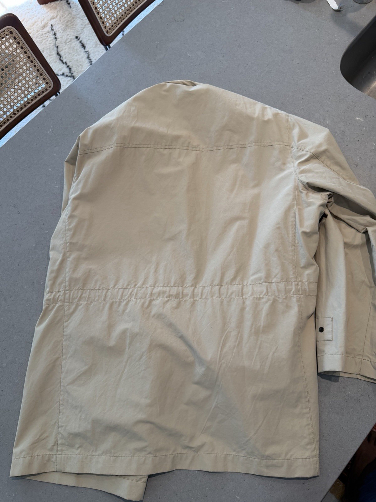 Missoni Men’s Beige Utility Field Jacket Size M Lightweight Hooded Safari Coat