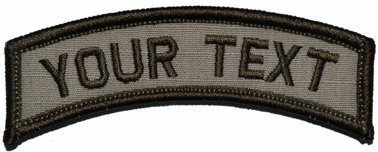 LARGE Custom Text Tab Patch