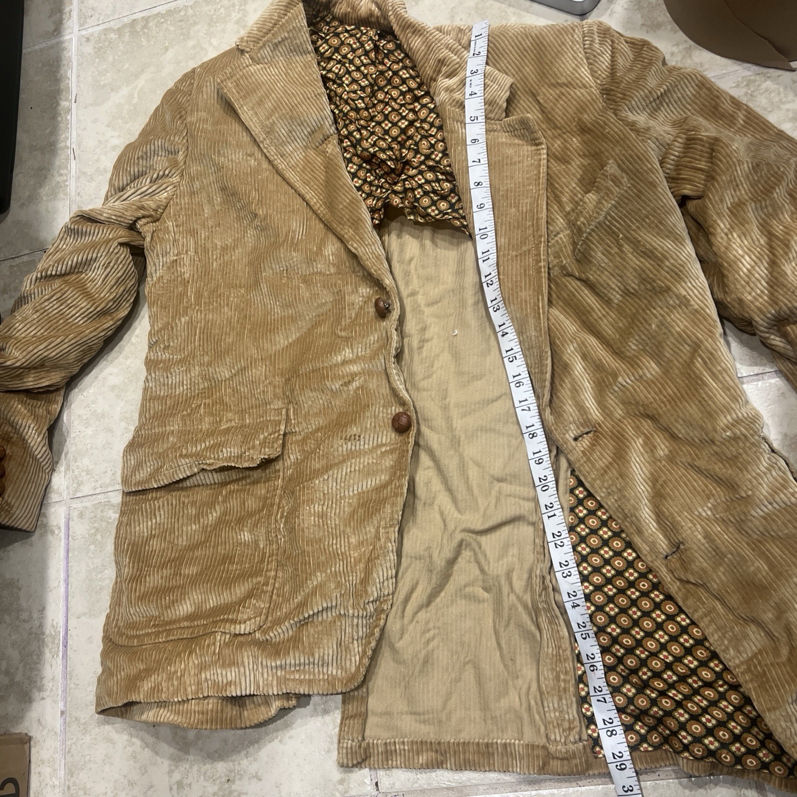 VTG Cricketeer Blazer Mens Corduroy Sports Coat + Pants Themed Party