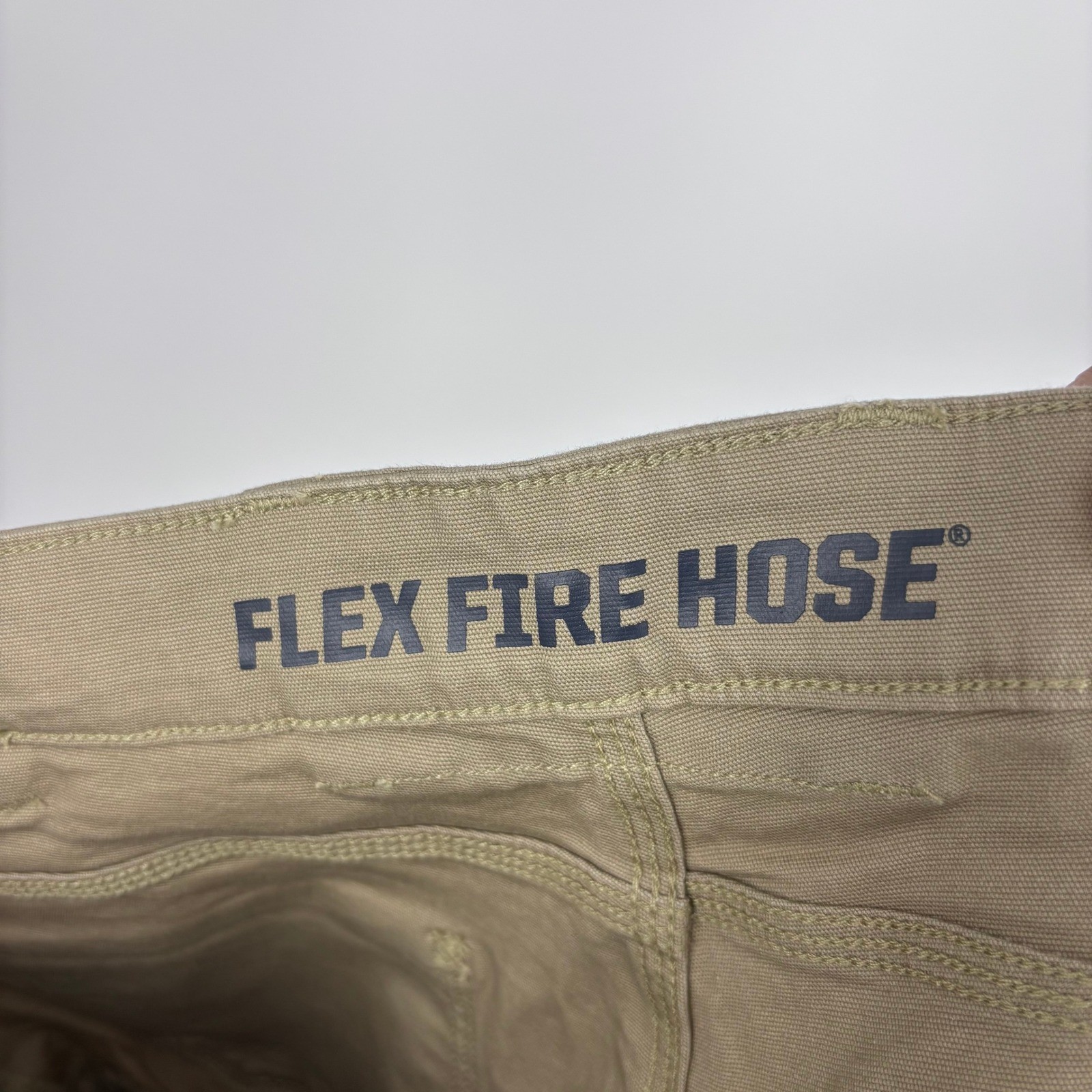 Duluth Trading Flex Fire Hose Ultimate Cargo Pants Mens 32×31 (Tag 34×32) Tan