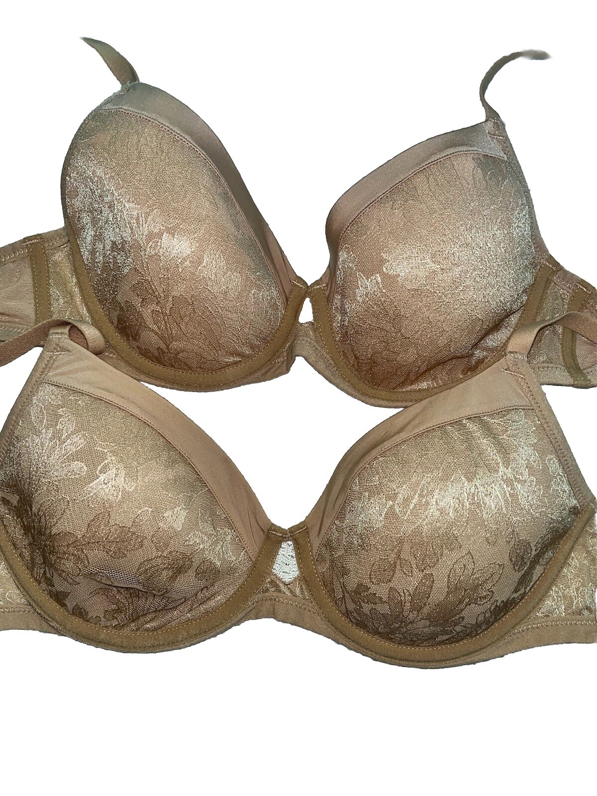 NWOT Set 2 Soma Bras Lightest Lift T Shirt UW MultiWay Straps Beige Nude Tan 34B
