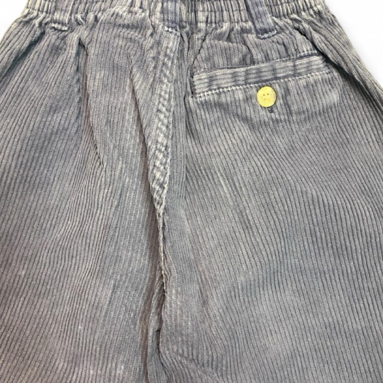 Blue corduroy cotton pants with vertical stripes, size 4