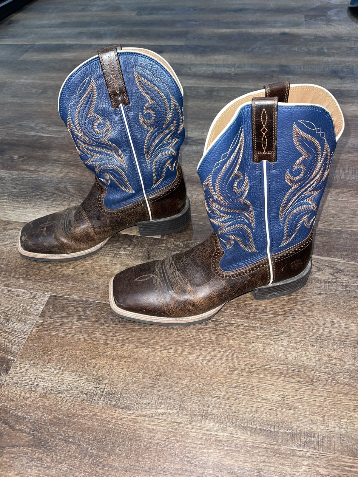 Ariat Tycoon Western Boots for Men Blue & Brown Size 11D Style 10033981