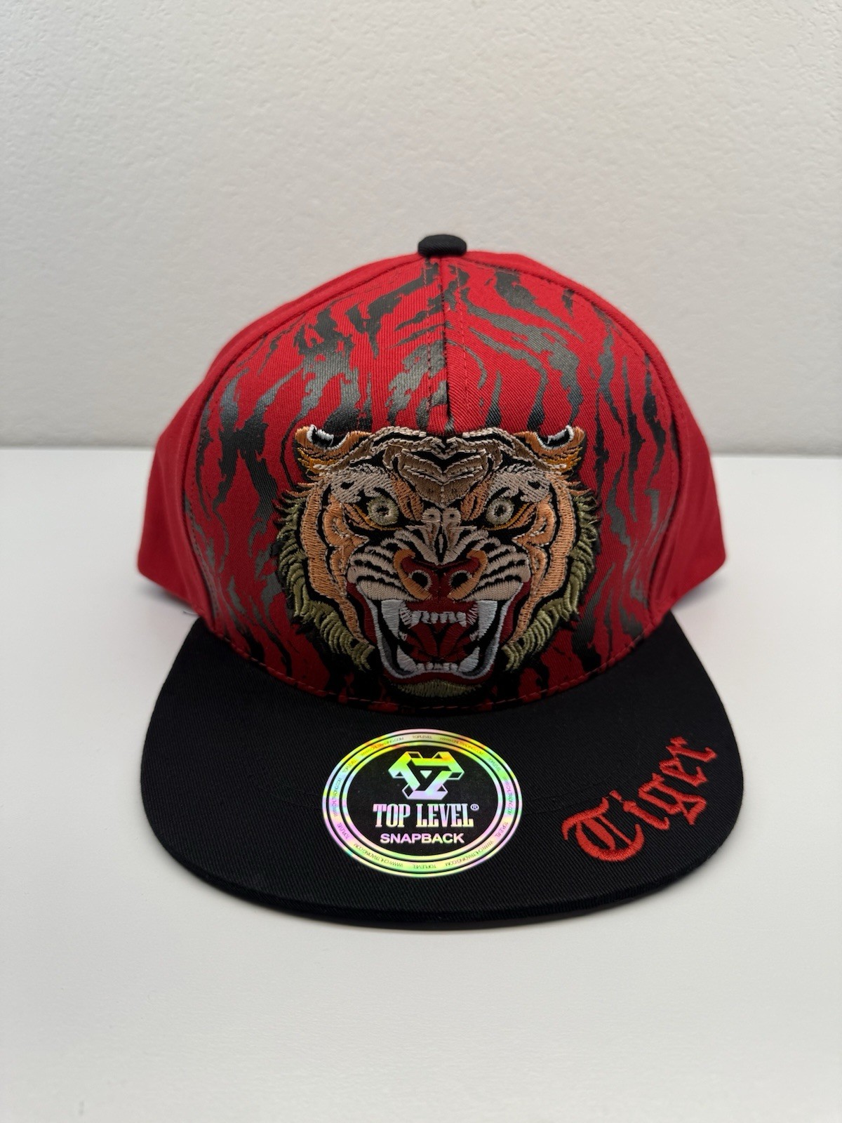 Top Level Tiger Snapback Hat