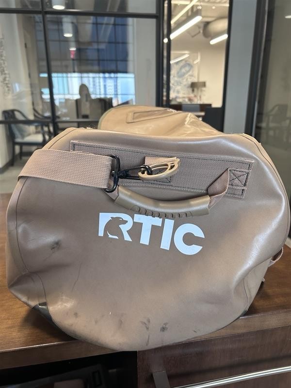 RTIC Duffle Bag Large, Brown, Waterproof Tote for Men & Women