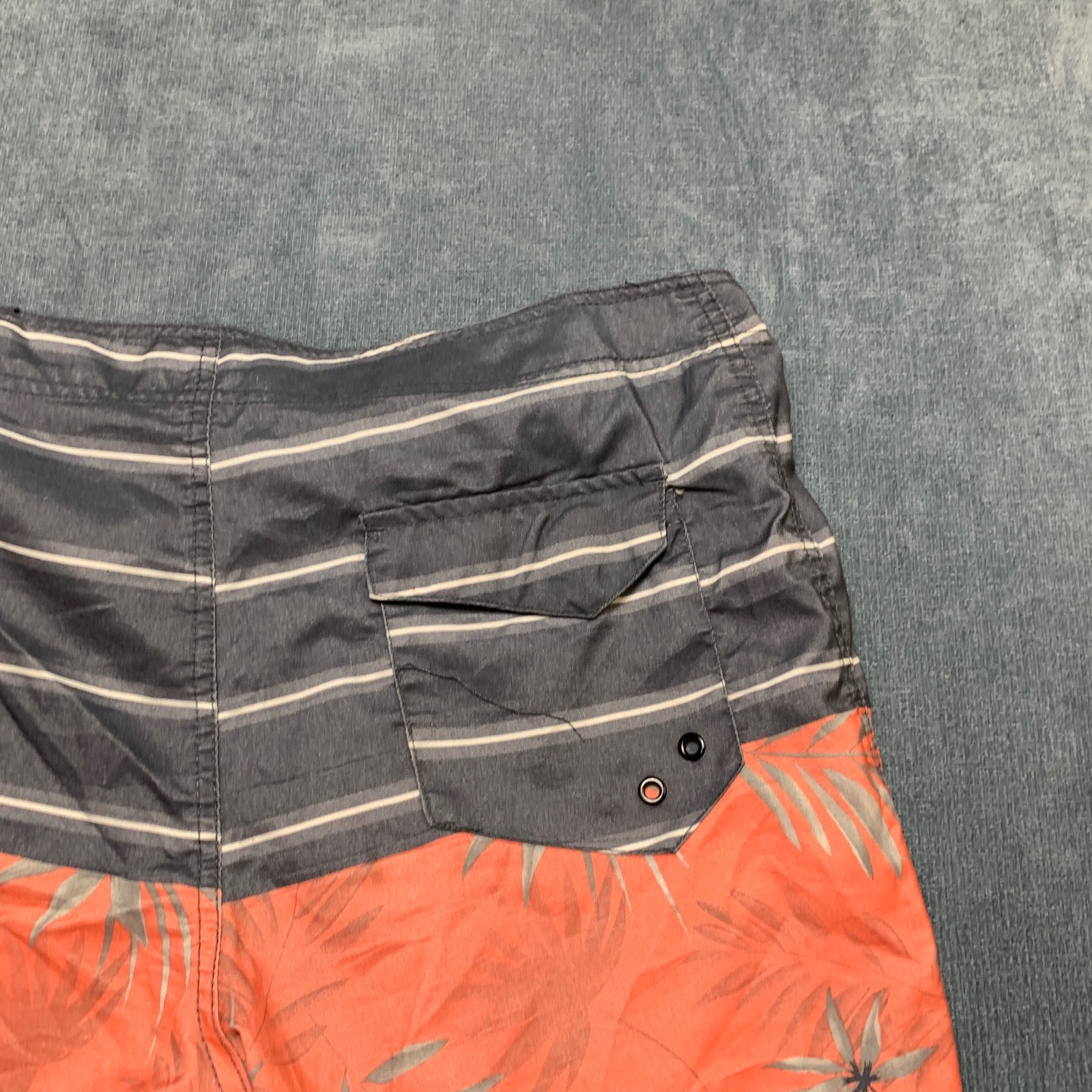 High Surf Board Shorts Men’s 36 Multicolor Tropical Striped Recreational Surfing