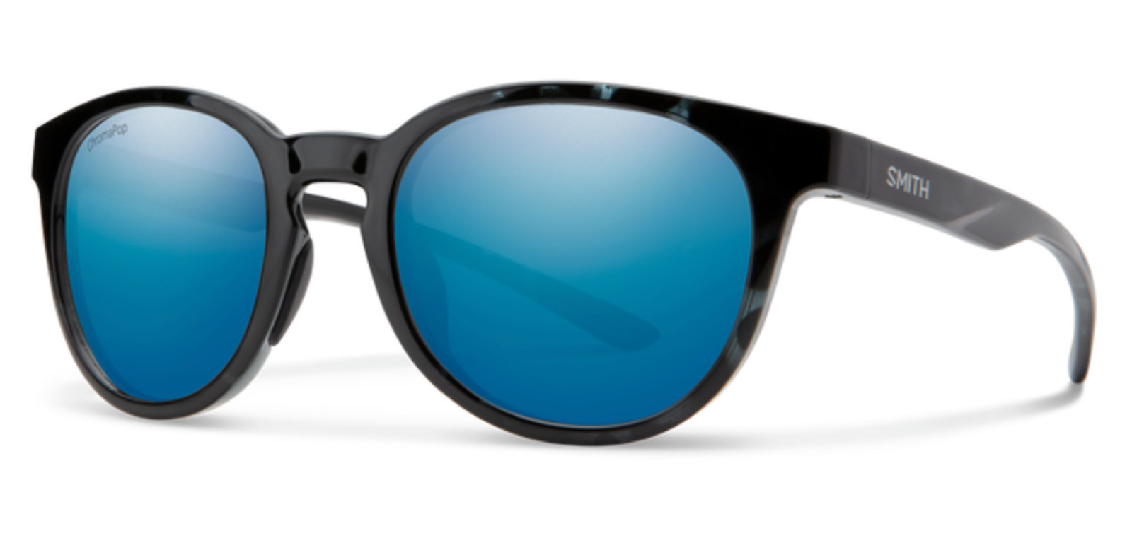 NEW Smith Eastbank Sunglasses-Black Ice Tortoise-Chromapop Blue Polarized Lens
