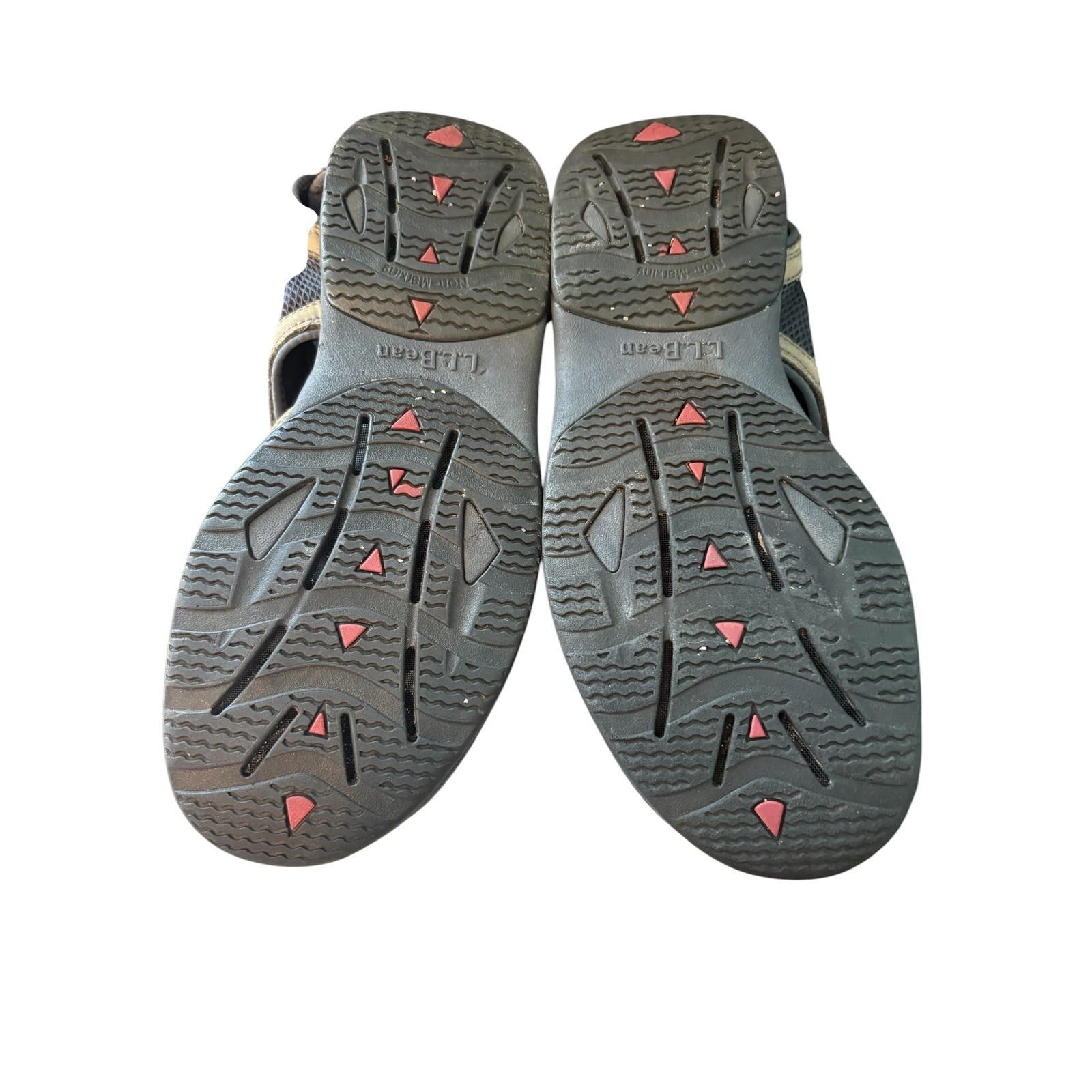 L.L. Bean Fisherman Sandals Men 10.5 Tan Brown Leather Outdoor Hiking WaterShoes