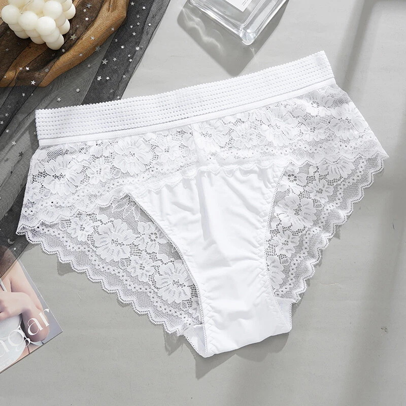 5 Pack Lot Womens Sexy Panties Lingeries High Waist Lace Underwear Thongs Brief