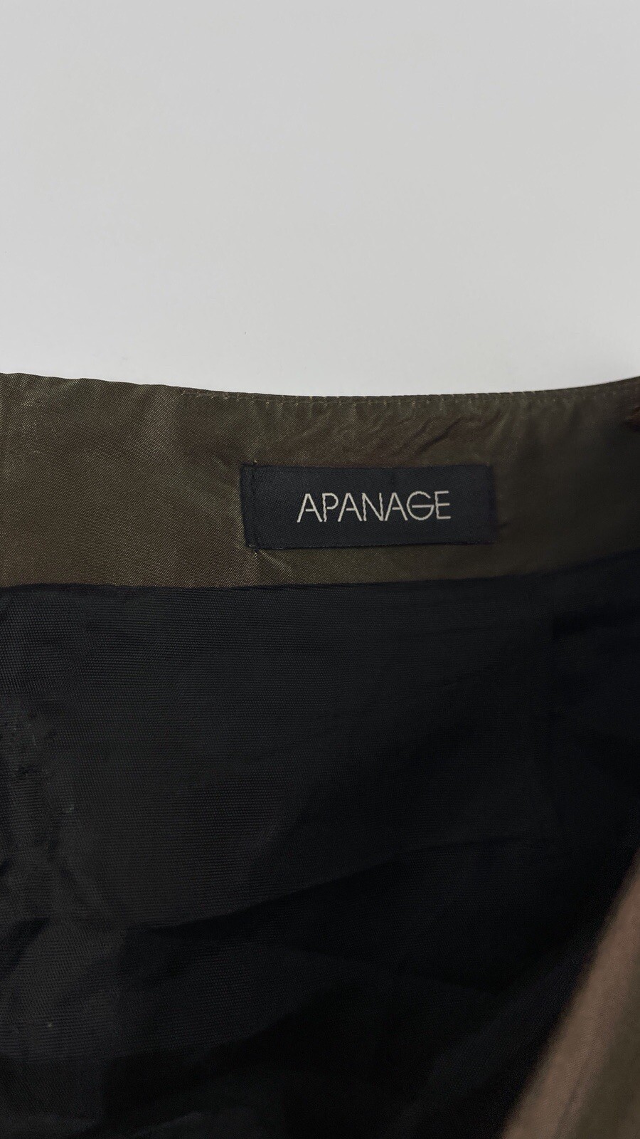 Apanage Avant Garde Olive Maxi Skirt Size 16