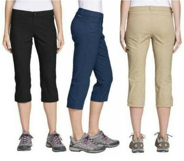 NEW! Eddie Bauer Women’s Rainier Capri Pant VARIETY OF COLORS & SIZES