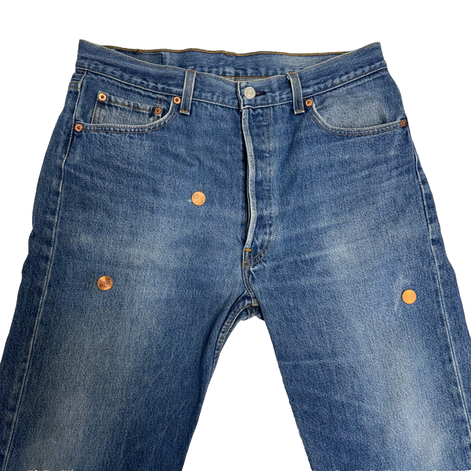 VTG Levi’s 501 xx Men’s Jeans Button Fly Y2K 90’s Made in USA 36×33 (33.5×29.75)