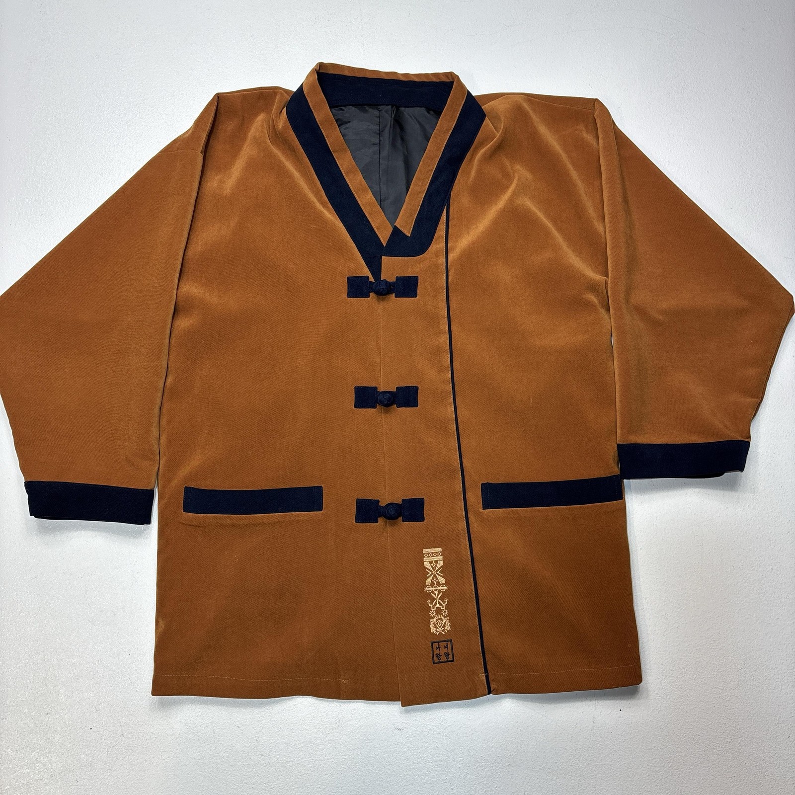 Tang Suit Top Cardigan Jacket Frog Seal Style Neck Jacket Coat Hanbok