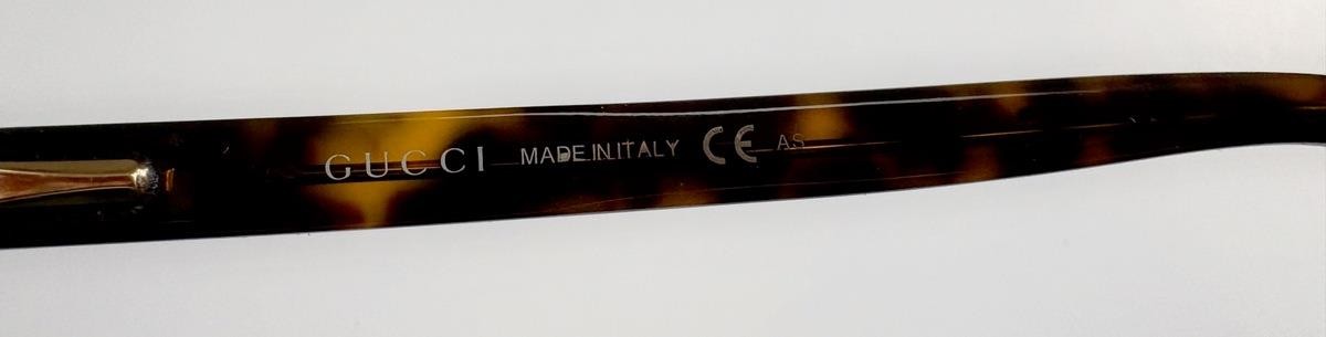Gucci GG2893 X6D Brown Havana Metal Tortoise Eyeglass Frames Italy 50-15-135