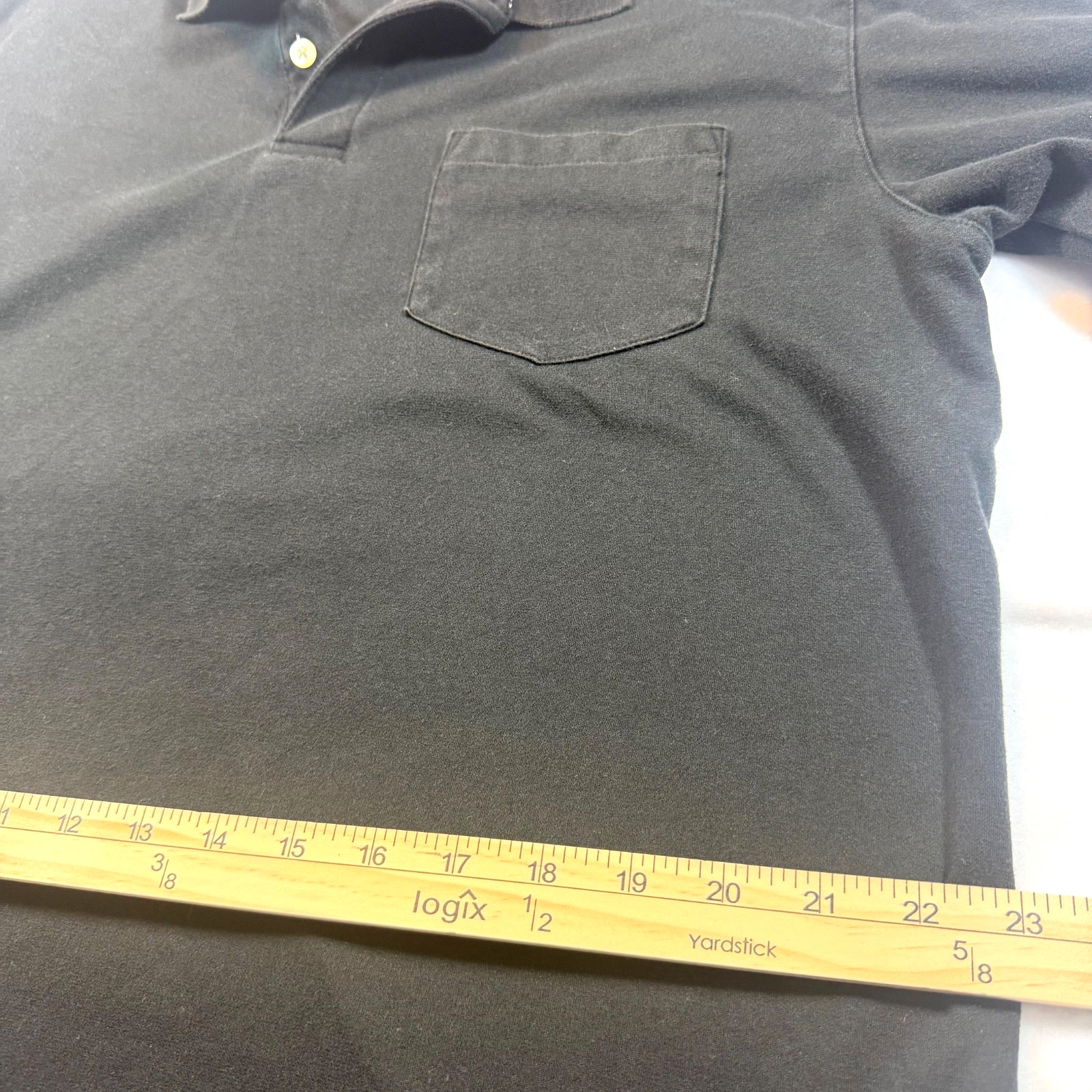 Covington Men’s Black Polo Shirt Size XL Short Sleeve Pocket Casual Work Shirt