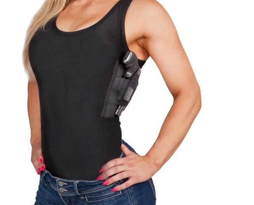 Undertech Undercover Conceal Carry Tank Top Shirt Womens Black 34” Chest Stretch