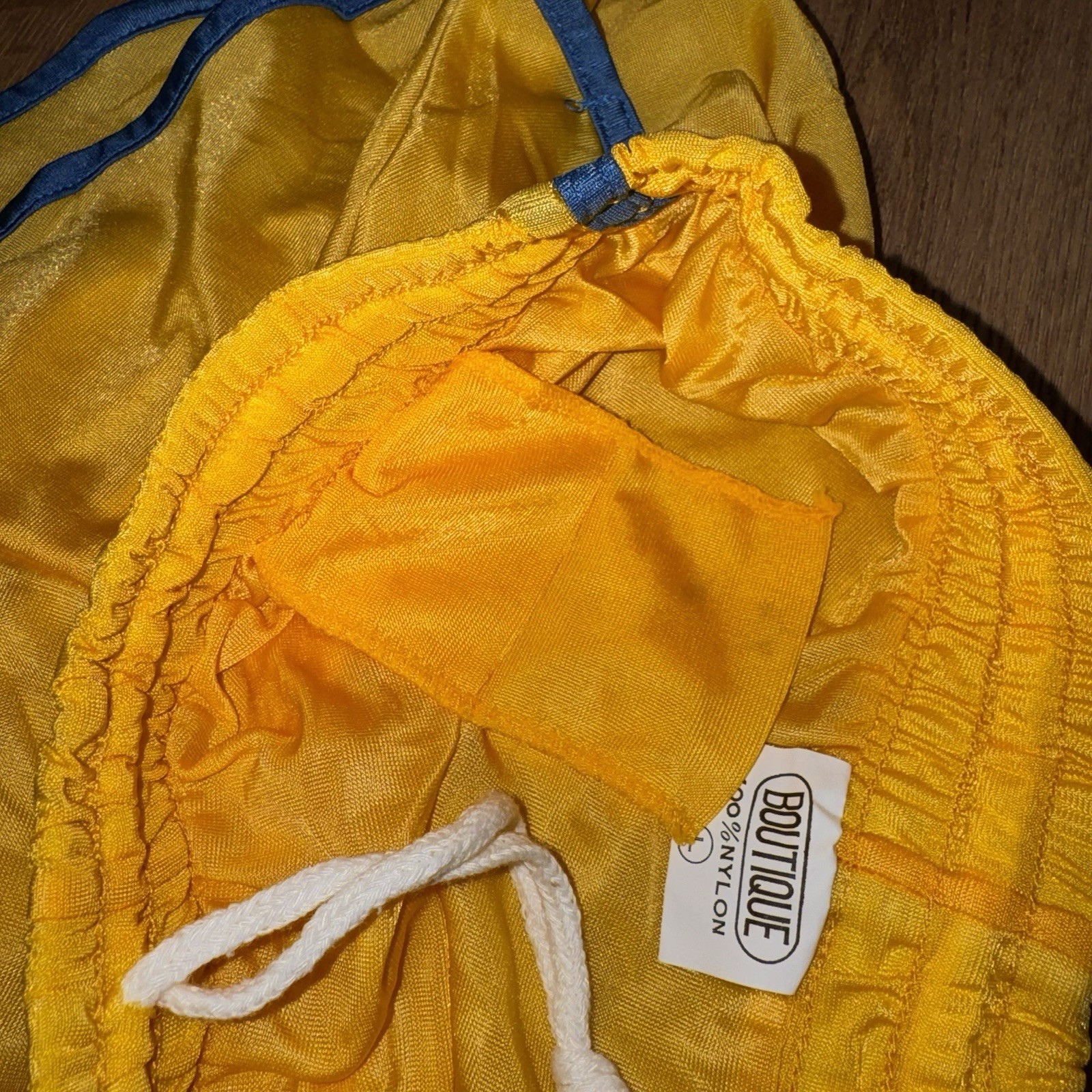 Vtg 70s 80s Running Shorts Mens Sprinter Split Side Thin Nylon Gym NOS Large